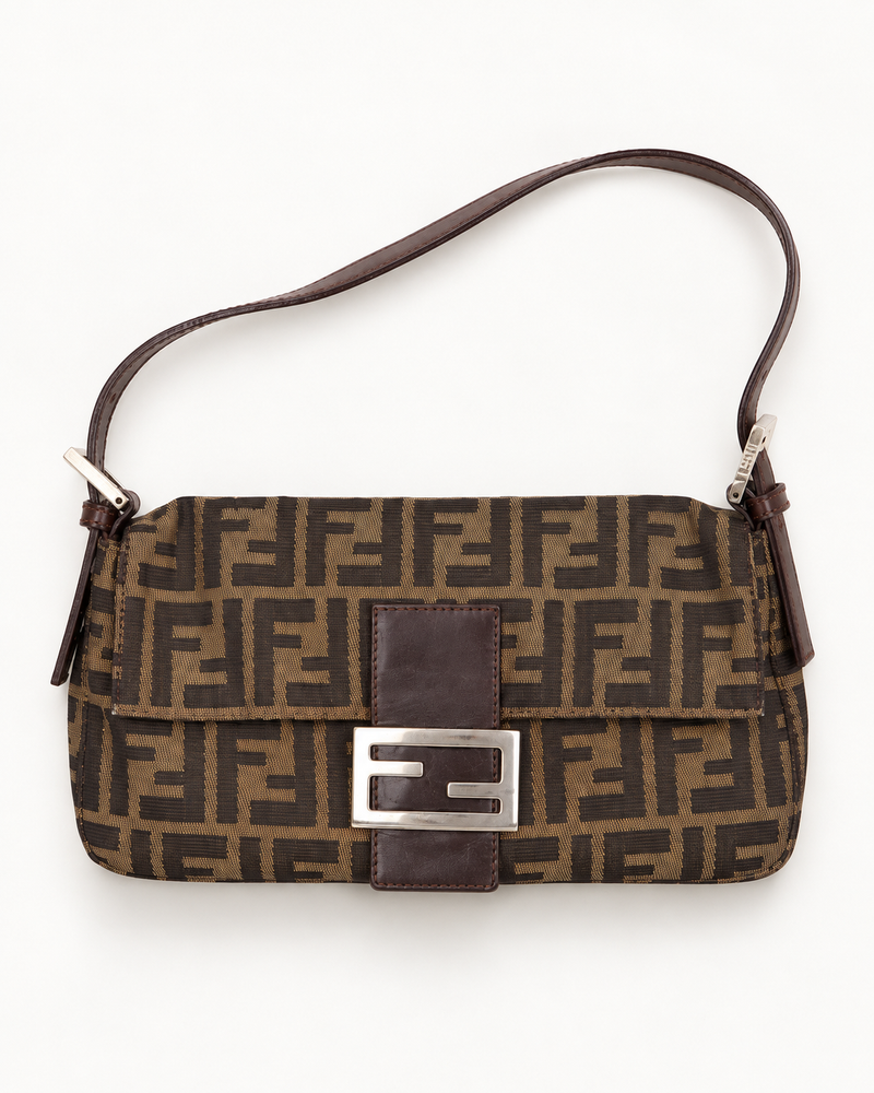 Fendi Zucca Baguette Shoulder Bag
