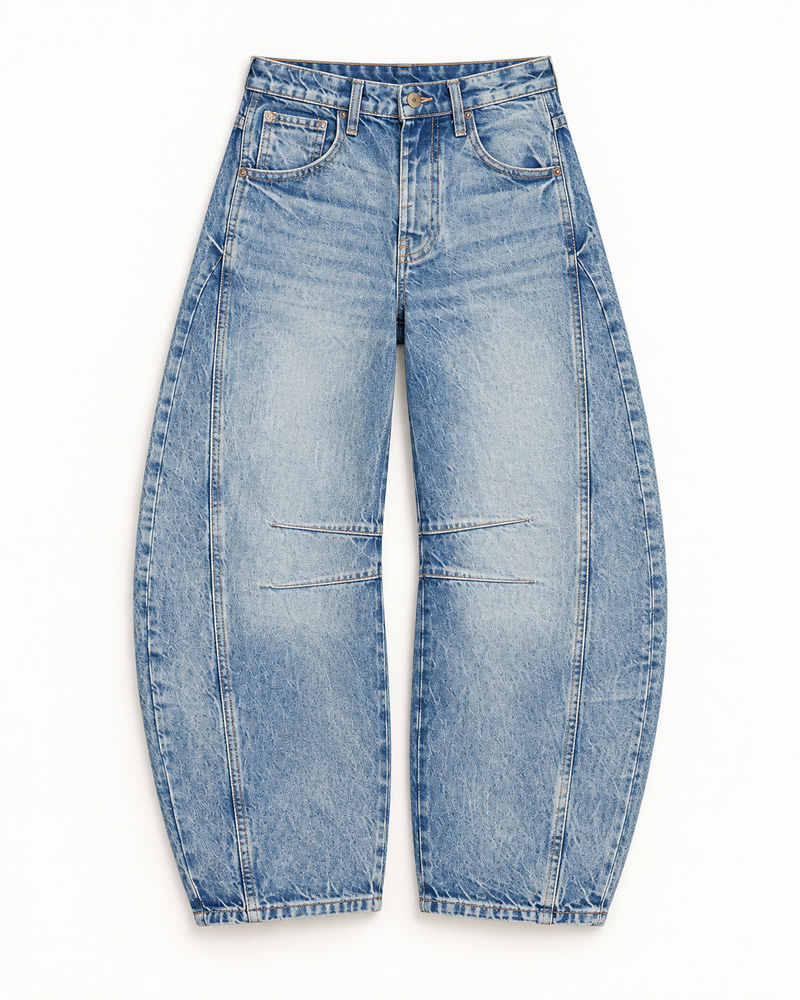 x We The Free Good Luck Mid Rise Barrel Jeans