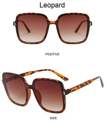 Square Frame Gradient Sunglasses