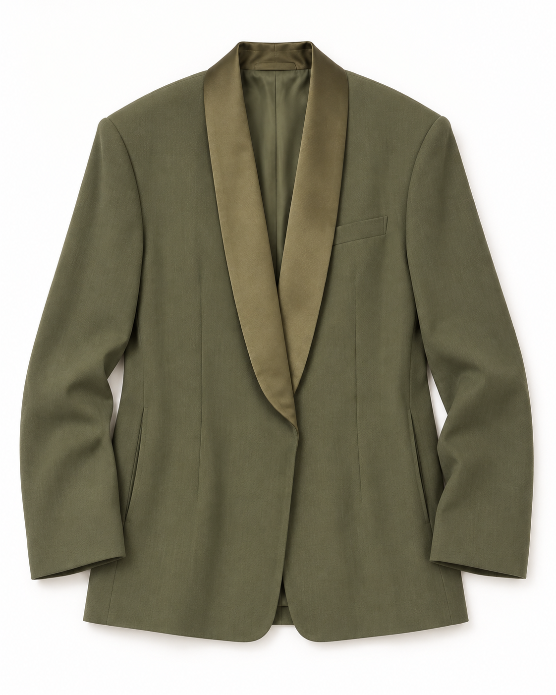 Wool Blend Longline Suiting Blazer