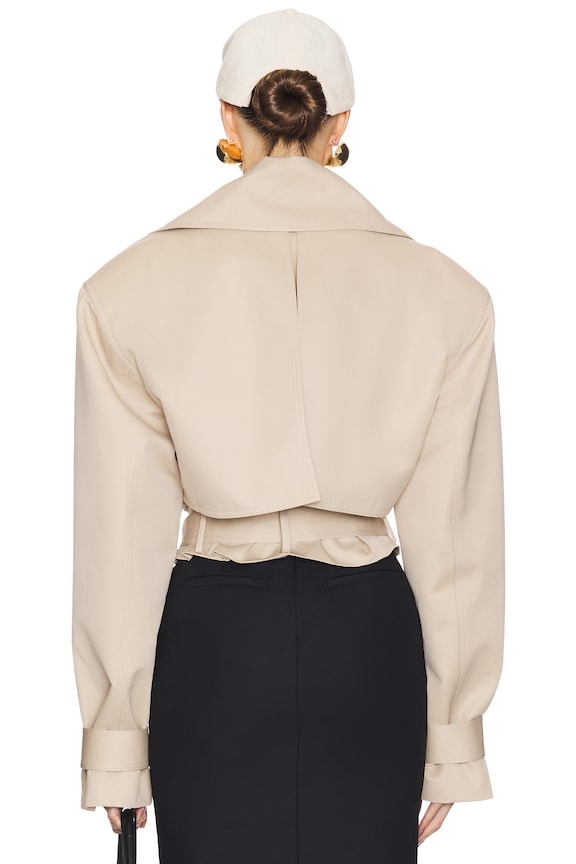 Oversized Cropped Trench