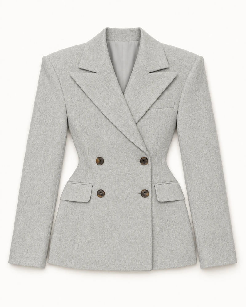 Italian Wool Blend Blazer