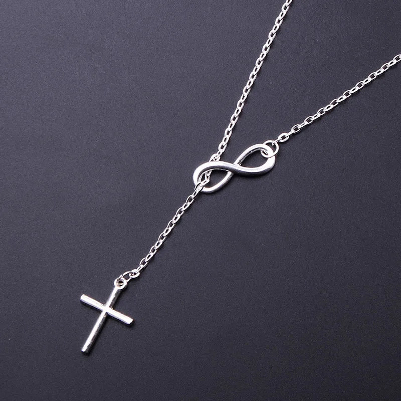 Minimalist Luck Cross Pendant Necklace