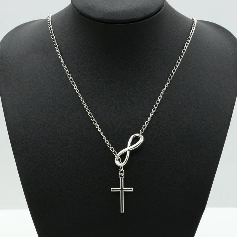 Minimalist Luck Cross Pendant Necklace