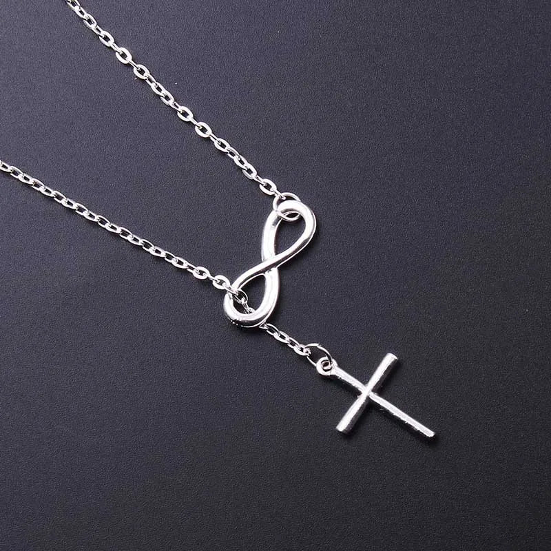 Minimalist Luck Cross Pendant Necklace