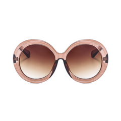 Oversized Gradient Round Sunglasses