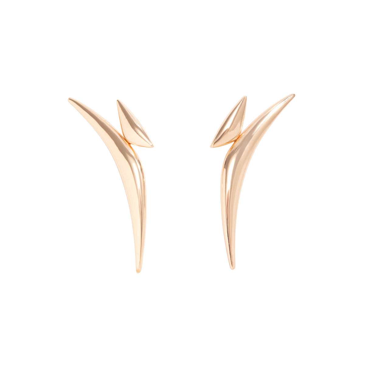 Minimalist Geometric Long Curve Earrings