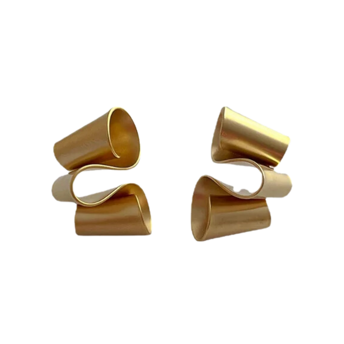 Matte Ribbon Candy Stud Earrings