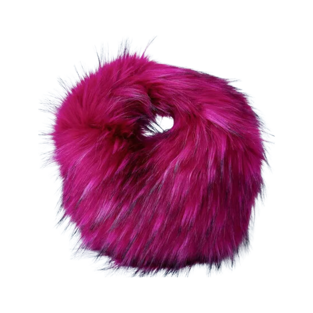 Fluffy Faux Fur Round Handbag