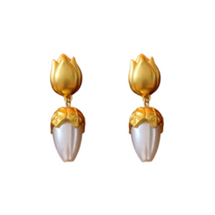 Tulip Drop Dangling Earrings