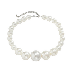 Faux Pearls Necklace/Bracelet/Earrings