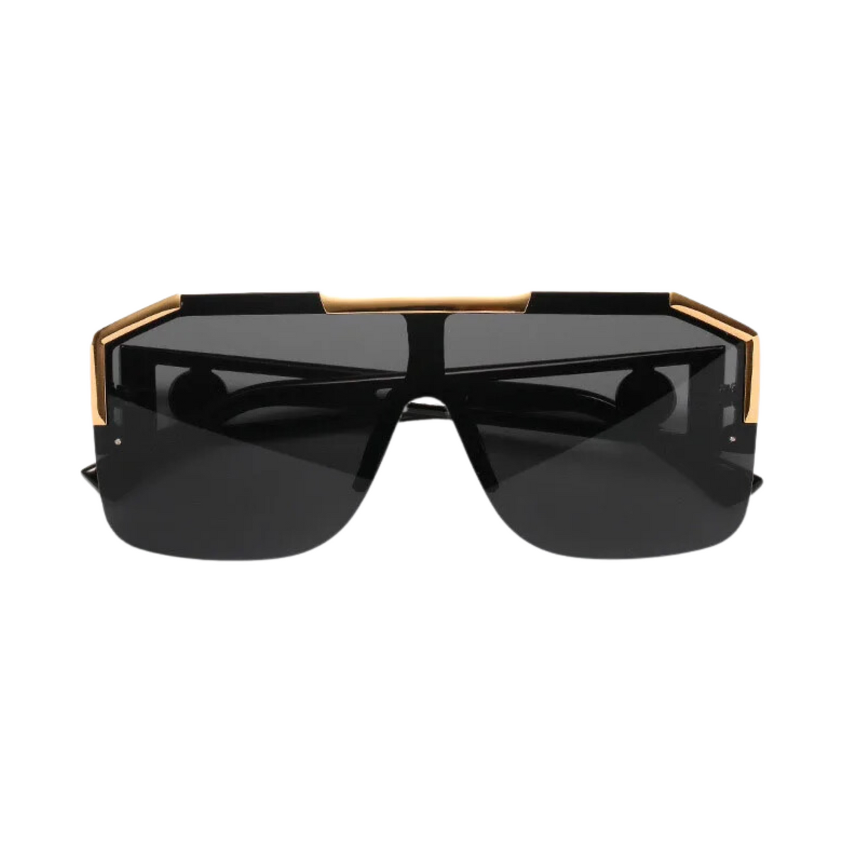 Oversized Square Semi-Rimless Sunglasses