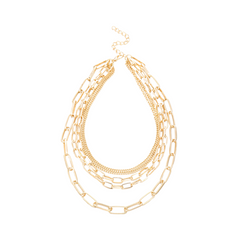 Five-Strand Chain Link Necklace