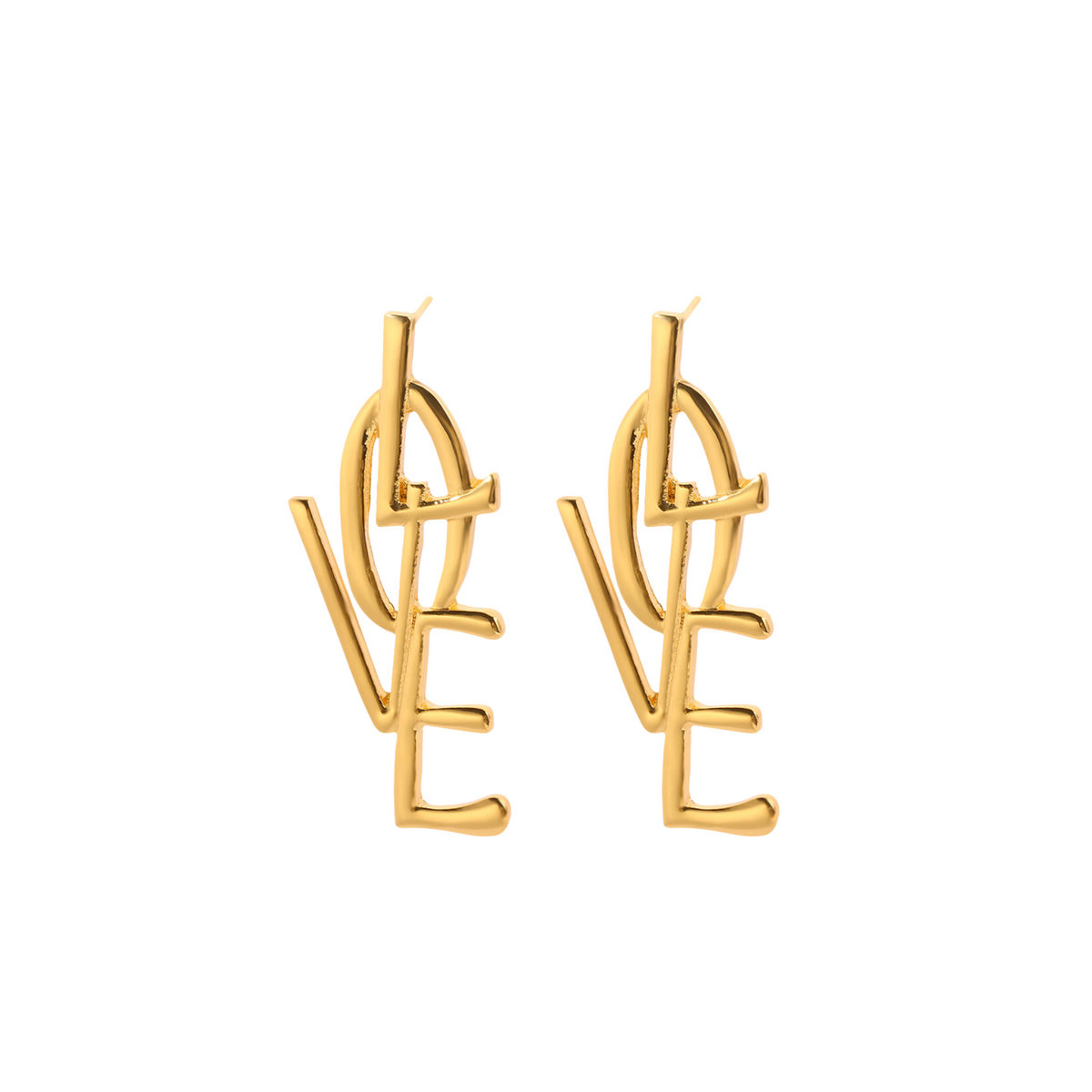 Love Statement Stud Earrings