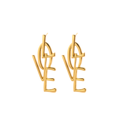 Love Statement Stud Earrings