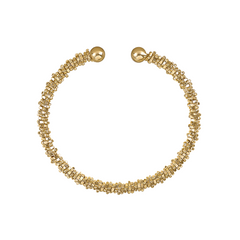 Gold Plated Adjustable Cuff Bracelet