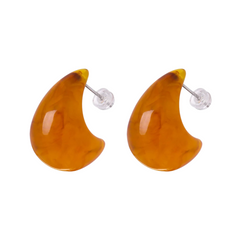 Waterdrop Resin Stud Earrings