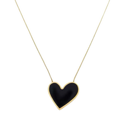 Goth Heart Pendant Necklace