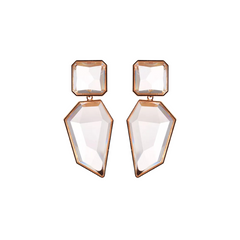 Geometric Shapes Resin Drop Earrings