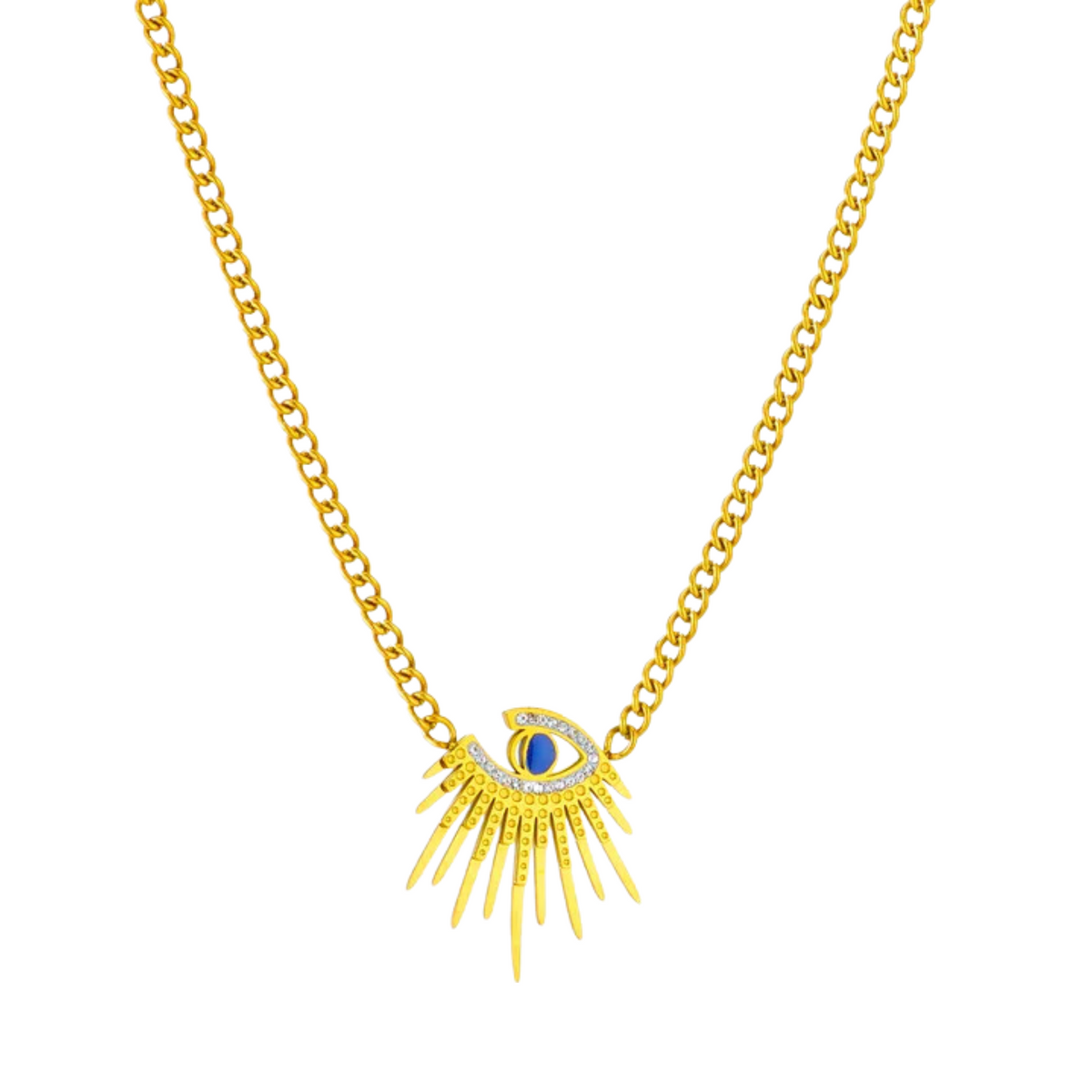 Blue Eyes Pendant Necklace