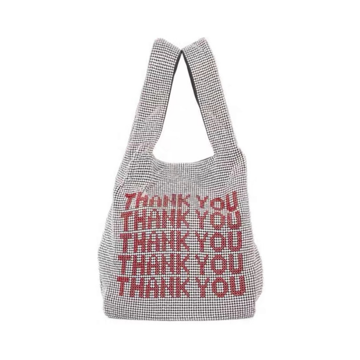 Thank You Rhinestones Tote Bag