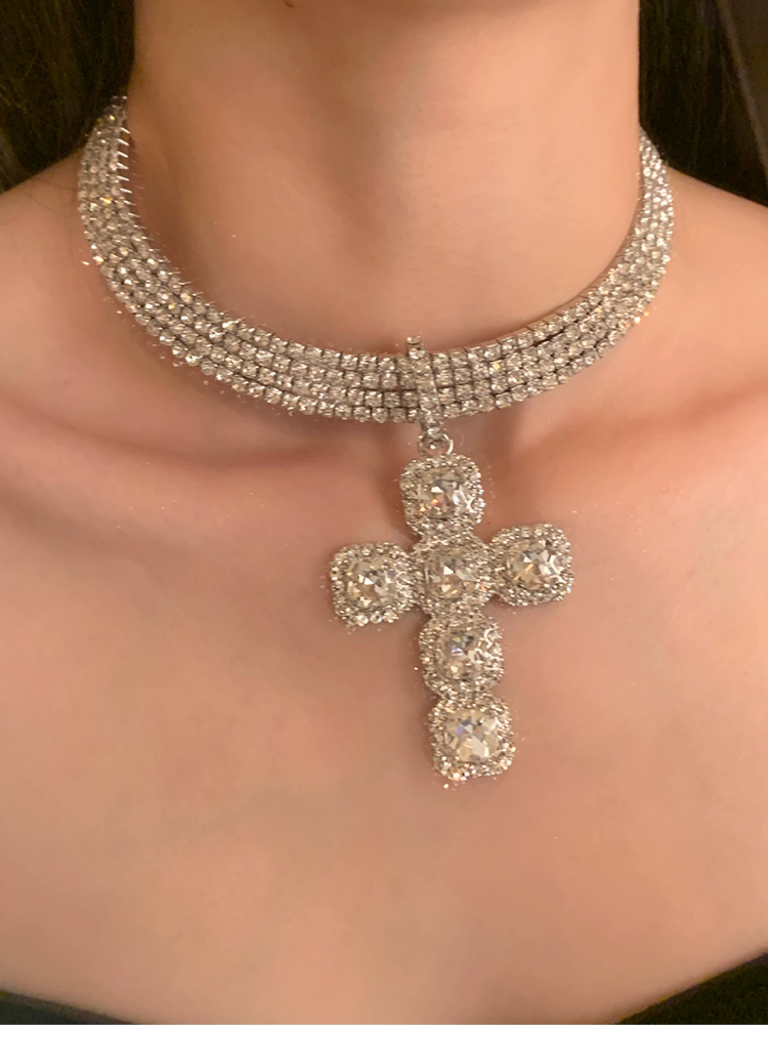 Cross Zircon Necklace