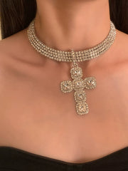 Cross Zircon Necklace