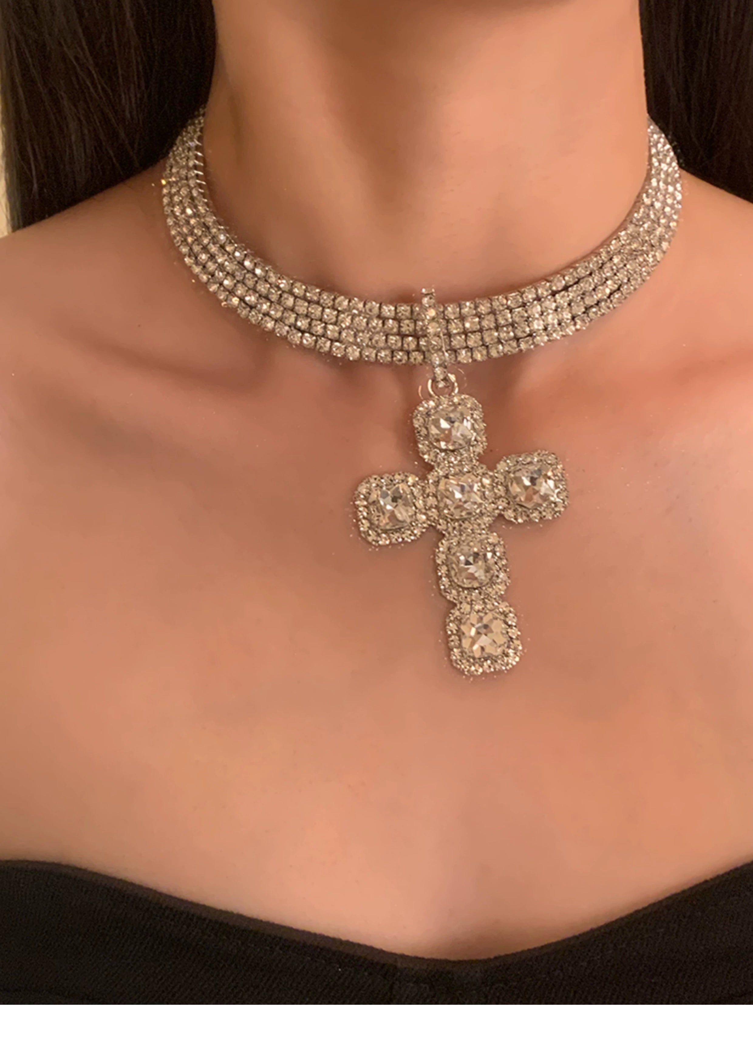 Cross Zircon Necklace