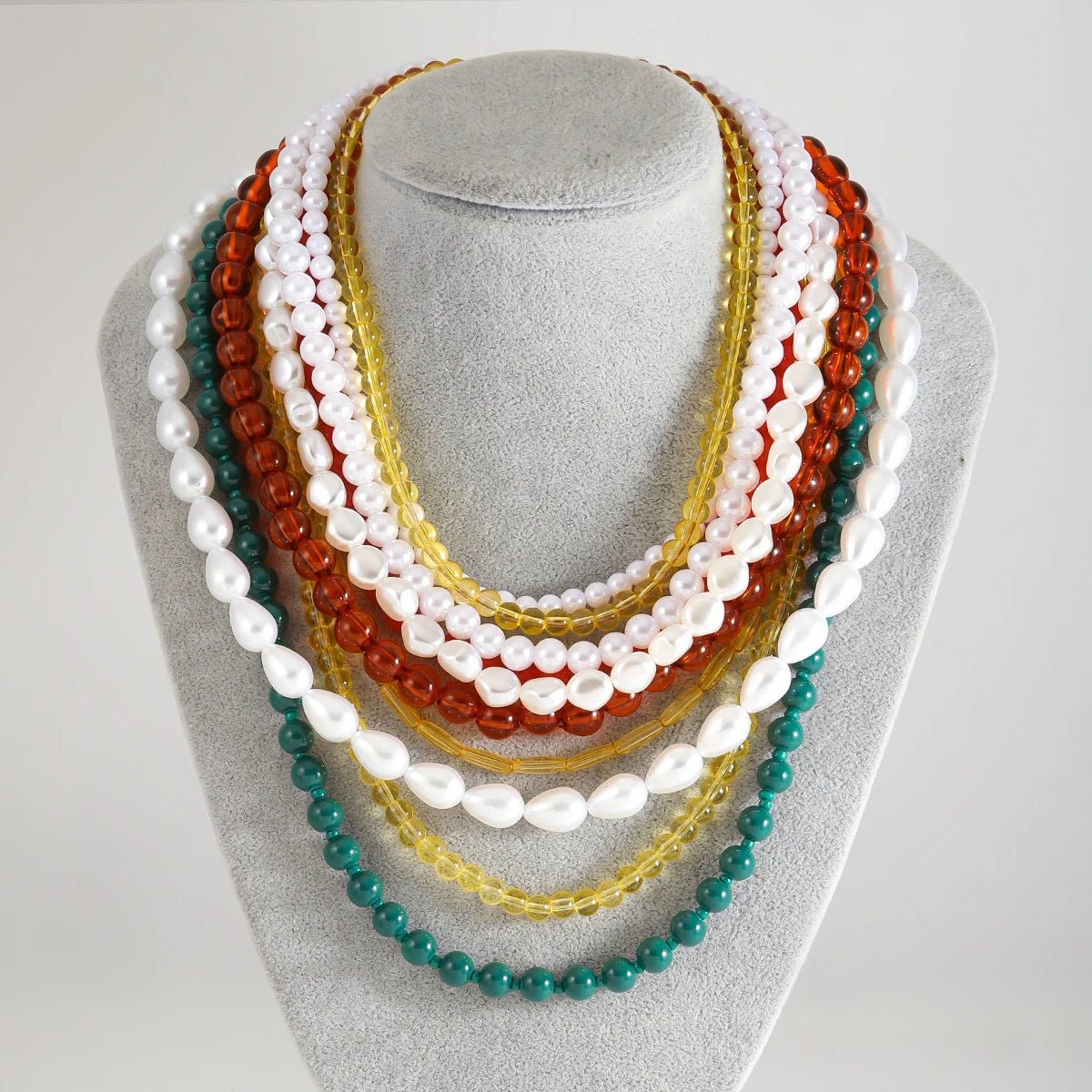 Multi-layer Faux Pearl Necklace