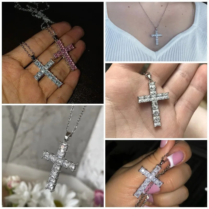 Cross Necklace Cubic Necklace