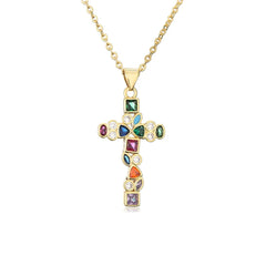 Crystal Cross Necklace