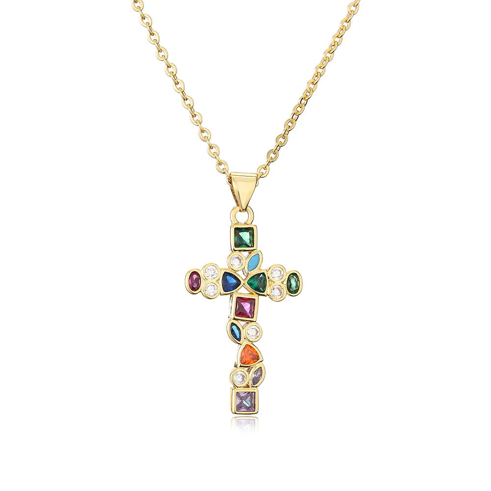 Crystal Cross Necklace