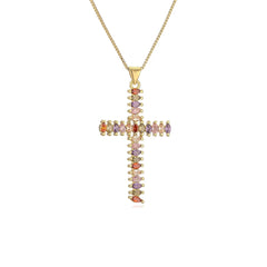 Cubic Zirconia Cross Necklaces