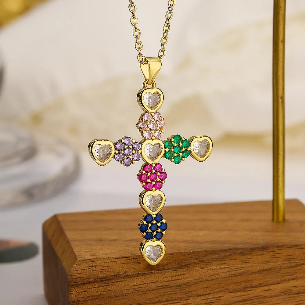 Crystal Cross Necklace