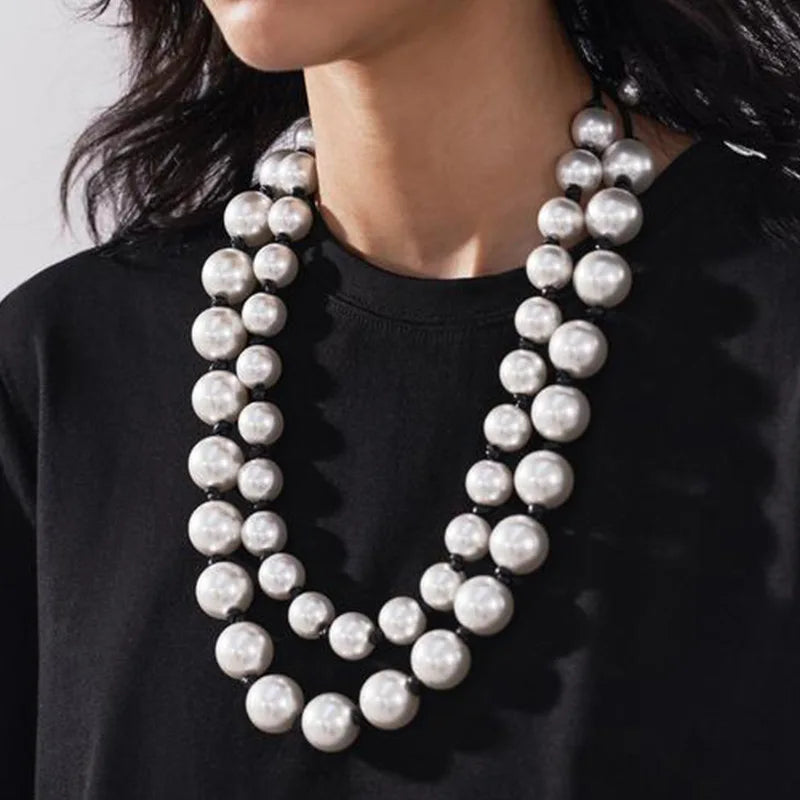 Multi-layer Faux Pearl Necklace