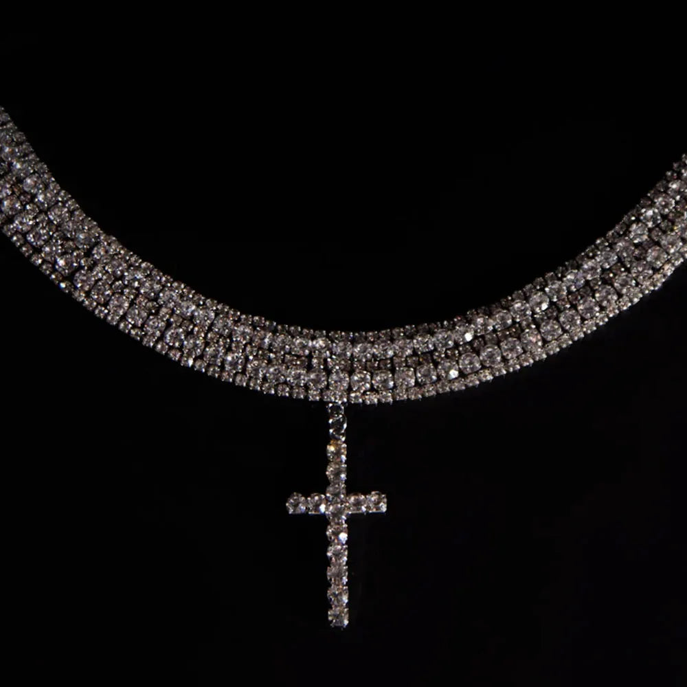 Multi-layer Cross Necklace