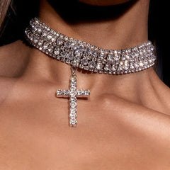 Multi-layer Cross Necklace