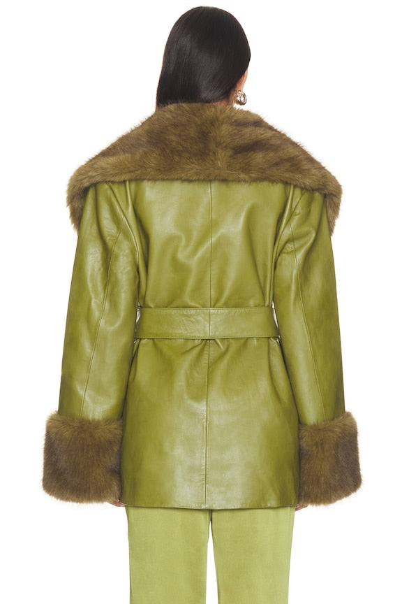 Daly Leather Coat
