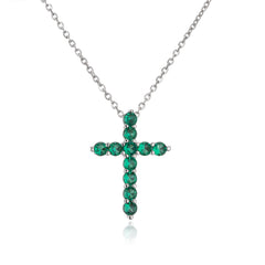 Zircon Necklace Pendant Cross