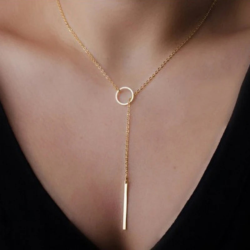 Minimalist Luck Cross Pendant Necklace