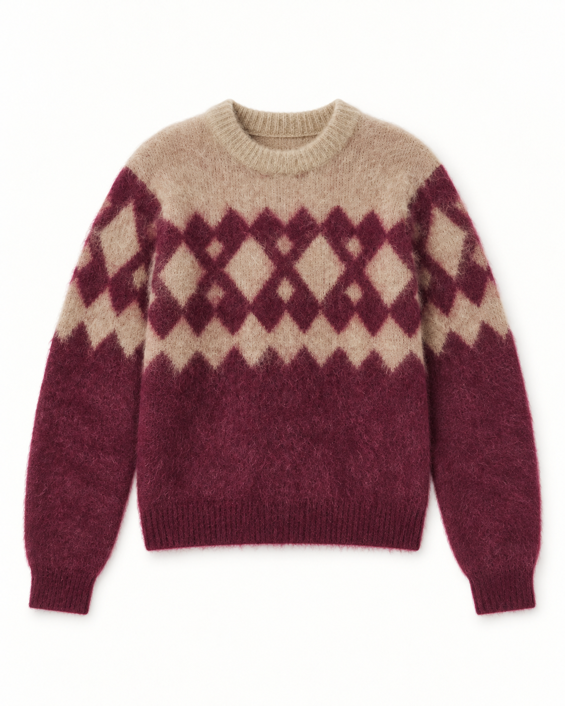Roma Argyle Knit Sweater