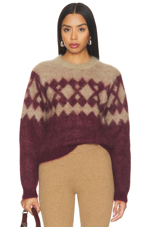 Roma Argyle Knit Sweater