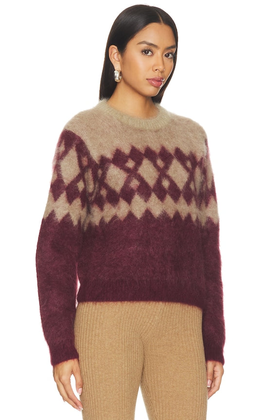 Roma Argyle Knit Sweater