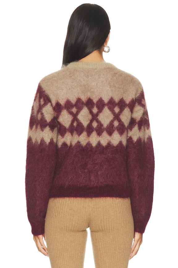 Roma Argyle Knit Sweater