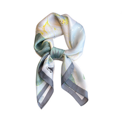 Floral Square Headband Scarf