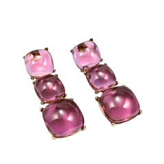 Chic Geometric Resin Drop Earrings