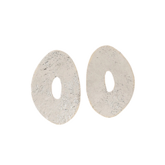 Chunky Irregular Oval Large Earrings