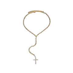 Cross Pendant Long Charm Necklace