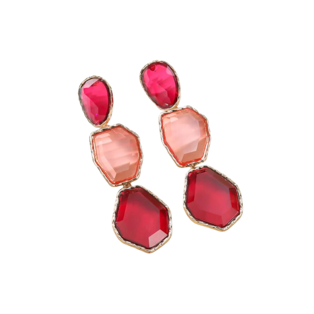 Elegant Transparent Resin Drop Earrings