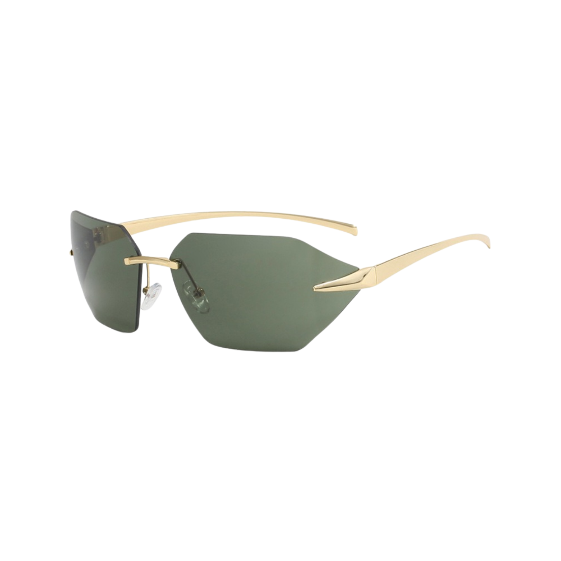 Frameless Irregular Sport Sunglasses